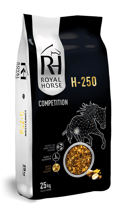 How can Royal Horse’s H range meet the feeding needs of competition horses?